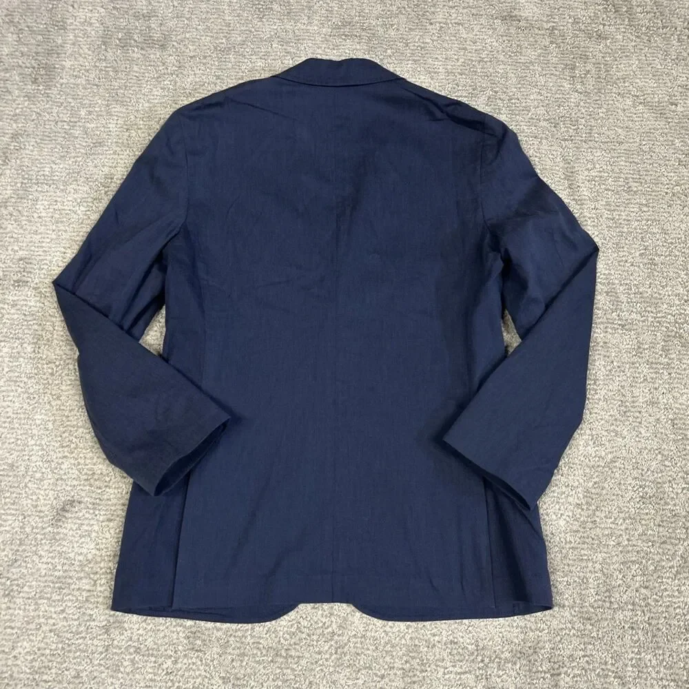 J Crew Ludlow Blazer Mens 36S Navy Blue Somelos Lightweight Sport Coat Jacket